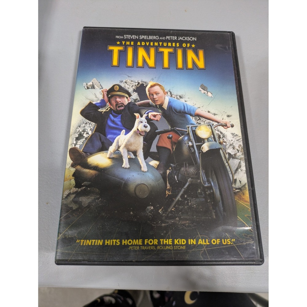 The Adventures of Tintin DVD 2011 Steven Spielberg Widescreen Action Movie